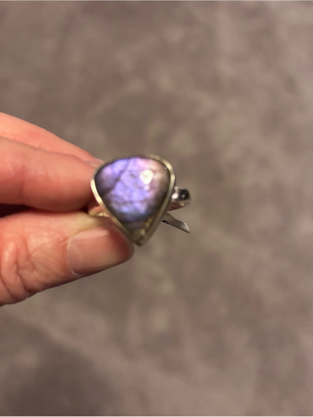 Purple Labradorite Ring - Picture 10 of 10